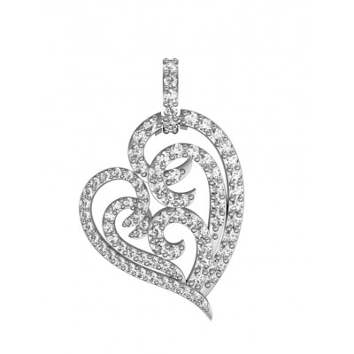 Simply Endearing Diamond Heart Pendant